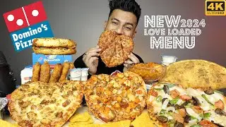 Domino's NEW HEART SHAPED PIZZA !! Margherita Pizza, Chicken Loaded Pizza, Pepper Barbecue Pizza etc