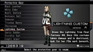 All Costume The 3rd Birthday PPSSPP Emulator