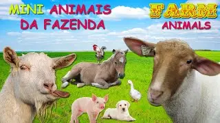 MINI ANIMAIS DA FAZENDA, Little Farm Animals , Cutest Farm Animals