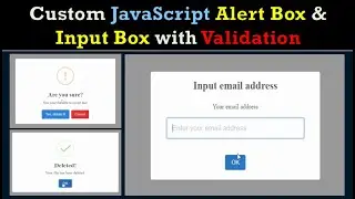 How to make a Custom Javascript Animated Alert Box & Input Box