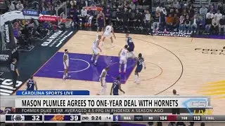 Plumlee signs 1-year with Hornets in return to Hornets