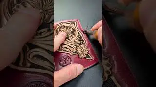 Sheridan Style Leather Carving | Card Holder Part 2
