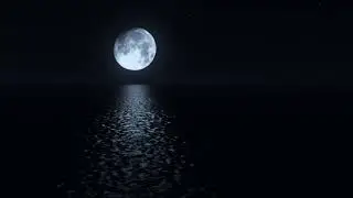 Quiet Moon Rain at Sea &ndash; Relaxing Night Ambience for Stress Relief 🌙
