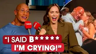 Dwayne Johnson and Emily Blunt on the moment that brought them to tears