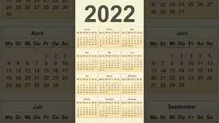 Kalender 2022