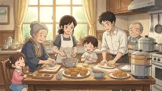 Family Making Mooncakes Together 🌕🥮 | A Cozy Moon Festival Morning & Night