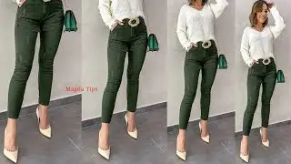 PANTAL&Ograve;N VERDE en tus OUTFITS💋🌹COMBINACIONES de MODA