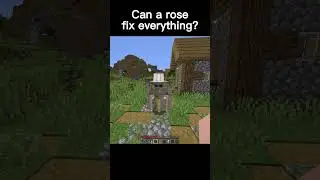 Can a rose fix everything? 🥀 #minecraft #shorts