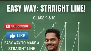 EASY WAY to Draw a Straight Line: Class 9 & 10 Maths Geometry (Coordinate Geometry Basics)