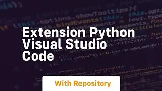 Extension python visual studio code