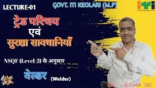 TRADE WELDER INTRODUCTION AND SAFETY PRECAUTIONS unit -1 NSQF (Level 3) GOVT. ITI KEOLARI (M.P)