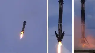 NO CUTS - Tracking Footage of Falcon 9 landing on LZ-1 #Shorts