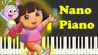 🎹 Dora the Explorer Theme Song &ndash; Nano Piano Tutorial 🌎✨