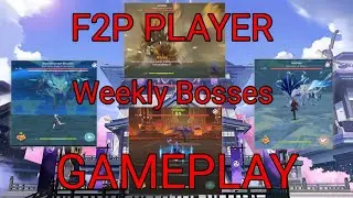 F2P PLAYER | DILUC TRIPLE CROWN - AYAKA | WEEKLY BOSSES GAMEPLAY | GENSHIN IMPACT
