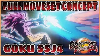 🔥 GOKU SSJ4 DAIMA DB FIGHTERZ FULL MOVESET CONCEPT!! 🔥