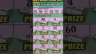Наконец-то удачный выигрыш по новому билету за 50 долларов! #скретч-лотереи #скретч-лотереи #скре...