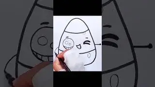 How to Draw Candy Corn😍😘🌈 Easy Drawing and Coloring for Kids & Toddlers