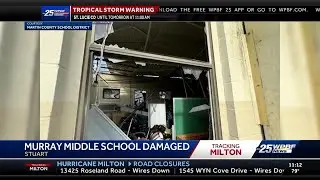 Murray Middle School in Stuart destroyed during Hurricane Milton