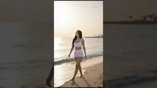 Sunset Glow Effortless Beach Elegance 🏝️💃#shorts #beauty #fashion #lifestyle #style