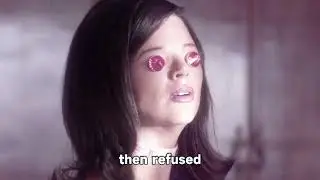 A woman born blind uses diamonds for her eyes.