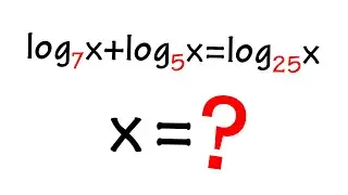 solving a logarithmic equation with different bases