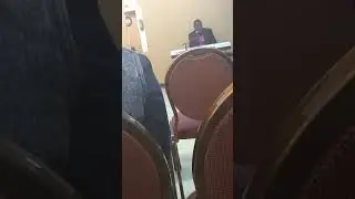 Patrick McCall singing at pastor Fred weather's 84 birthday service