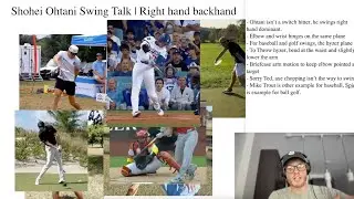 Shohei Ohtani Swing Talk | Right Hand Backhand