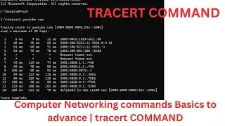 tracert (traceroute) computer networking Command using CMD | Networking Basics Command | ICMP