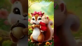 cute cat and squirrel  #cute #sweet  #catlovers #squirrellovers #flower