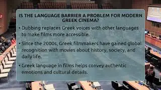 Is The Language Barrier A Problem For Modern Greek Cinema? - Talking Greece
