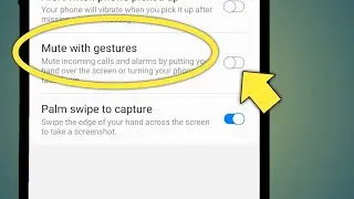 Mute With Gestures Samsung | Mute With Gestures