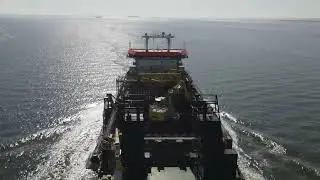 Rockpiper on the Western Scheldt passes Vlissingen