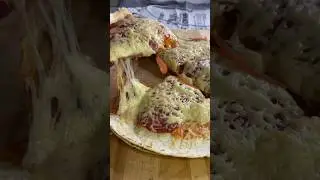 ТИПА ПИЦЦА ЗА 5 МИНУТ🍕со звуком🩷 #еда #asmr #pizza #фастфуд #перекус