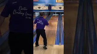 Candlepin is so easy because we get to use the wood.  #candlepin #bowling