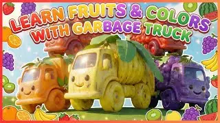 Ajaib! ✨ Truk Sampah Jadi Truk Buah-Buahan 🍓🍇 Belajar Nama Buah | Kartun Mobil