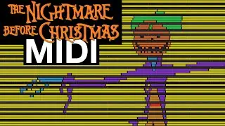 The Nightmare Before Christmas MIDI Art | Jack Skellington made out of This Is Halloween MIDI notes