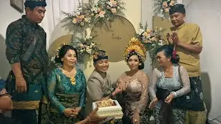 Upacara ngidih balinese wedding ceremony