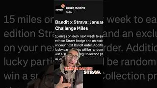2025 Strava Action, gotta get it #strava #banditrunning #running #bandit
