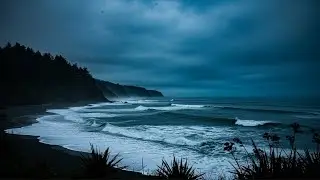 🌊 Night Ocean Ambience for Quiet Thoughts and Inner Peace | 6 Hours 🌙