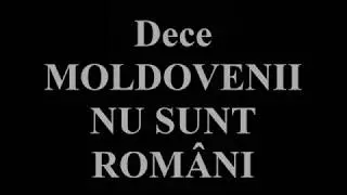 Moldovenii nu sunt români