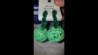 Delicate Earrings/you can design earrings for yourself/how to make easy, lovely earrings with wool..