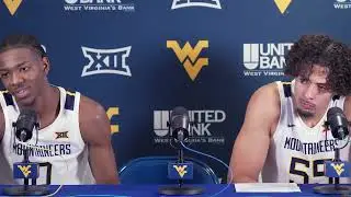 WVU - Oct 26 Wheeling Post Game Harlan Obioha and Brenen Lorient