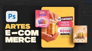 Como fazer ARTE SOCIAL MEDIA para ECOMMERCE no Photoshop