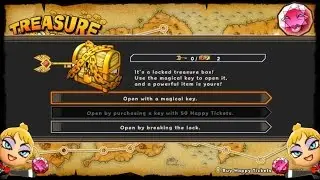 Happy Wars, Locked Gold Chest+Magical Key! Buff Gem!