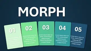 Make Cards Fly Out In Powerpoint Template- Morph Transition Tutorial