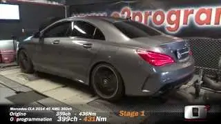 Mercedes CLA 45 AMG reprogrammation moteur @400ch o2 programmation