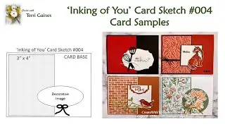 'Inking of You' Card Sketch #004 Card Samples