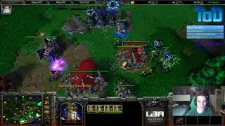 Warcraft III #317 - ToD & Grubby 2v2 vs Orc&Human (Gnoll Woods)
