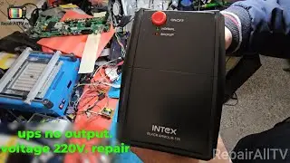 Intex Black Armour 725 ups no output voltage 220v repair