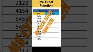excel Isodd function | Excel ISODD formula tutorial | Shorts | Viral | Ytshorts | Trending | Excel